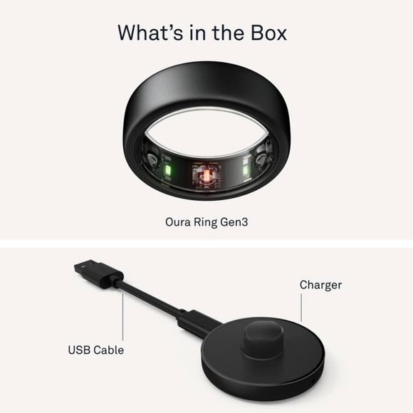 Oura Ring Gen 3 - Size 10 Stealth - New In Box - Picture 3 of 3